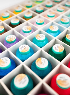 兄弟NV18E电脑家用绣花机NV180彩色涤纶NV950盒装绣花线48色NV95E