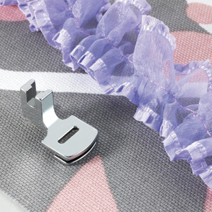 日本兄弟brother家用电动多功能缝纫机原装薄料打褶压脚抽褶皱褶