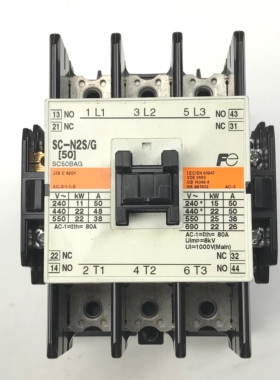 进口富士接触器SC-N2S/G[50A] DC48V 2A2B电磁接触器日立电梯10AT