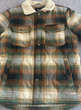 欧单irie 男生秋冬 复古大地色 厚款保暖翻领棉服