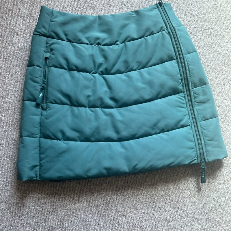 童趣德单b 女生秋冬保暖 舒适高腰A字短款半裙 拉链棉服半裙