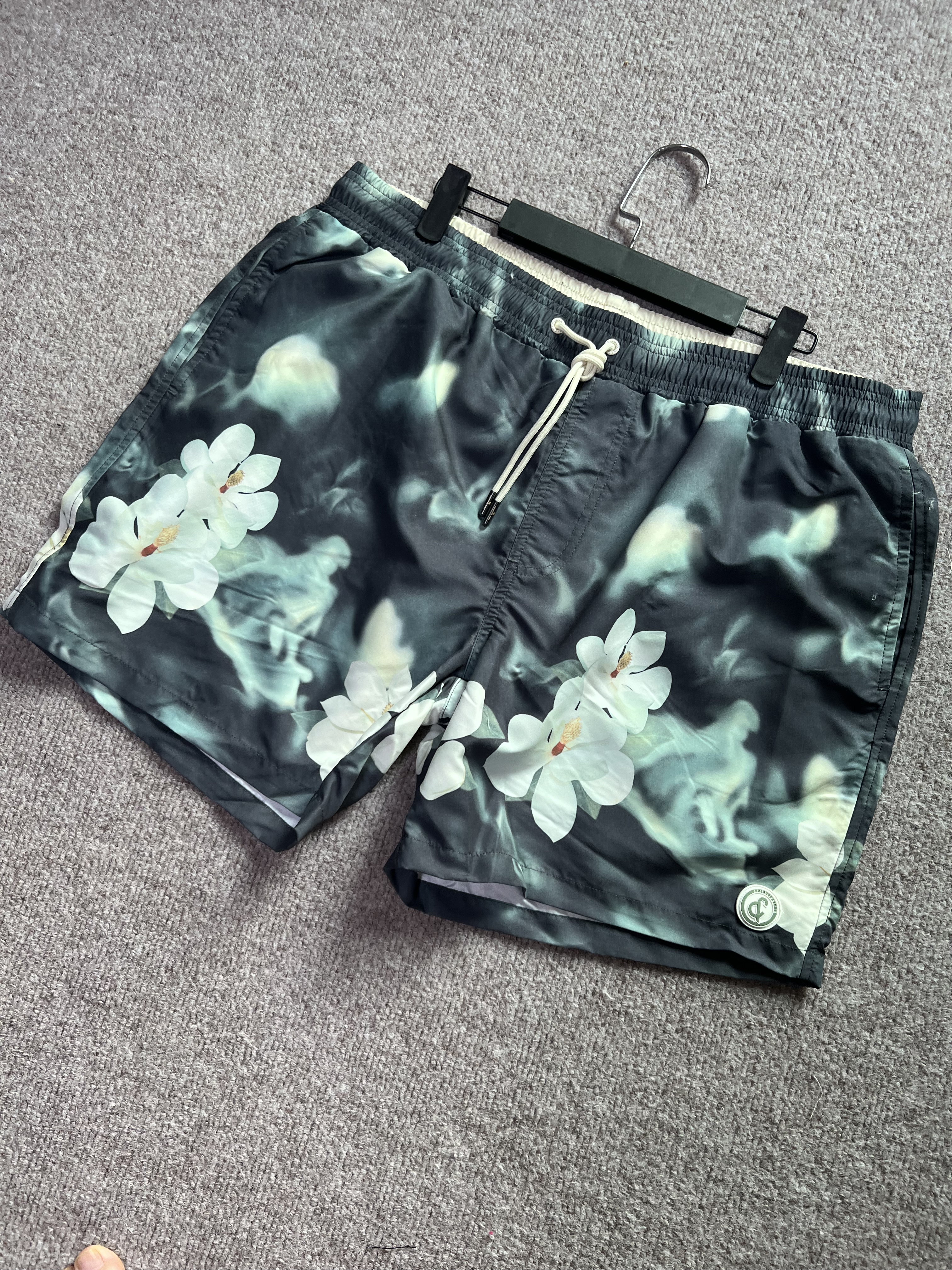 欧单C 男生夏季速干 印花面料度假风 松紧腰泳裤 沙滩裤休闲裤