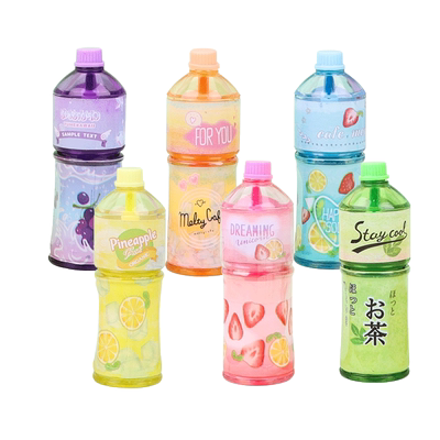 饮料瓶荧光笔手账笔糖果画重点笔