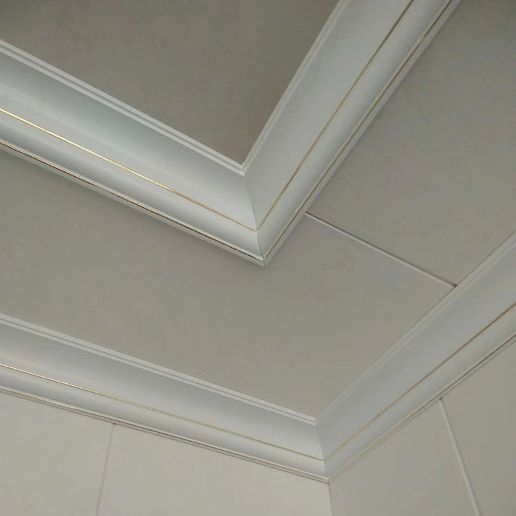 竹木纤维欧式顶角线天花顶角线装饰线条木塑吊顶阴角线pvc棚角线