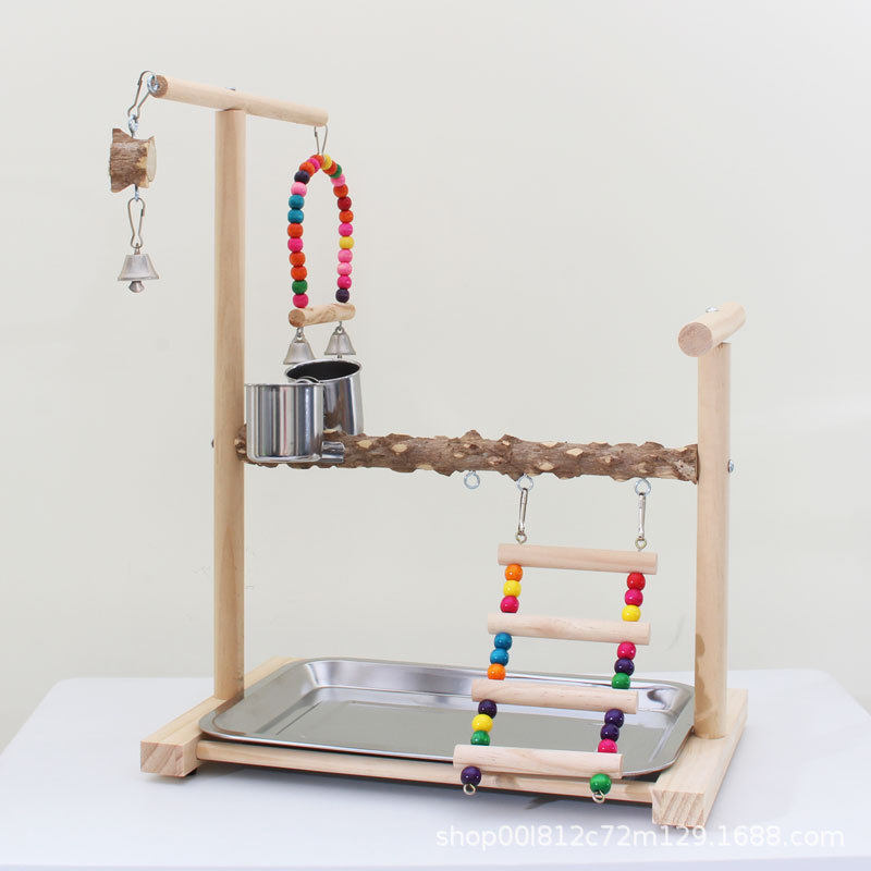 鹦鹉站架站台宠物用品鸟玩具花椒木磨砂站杆虎皮玄风站棍自嗨解闷