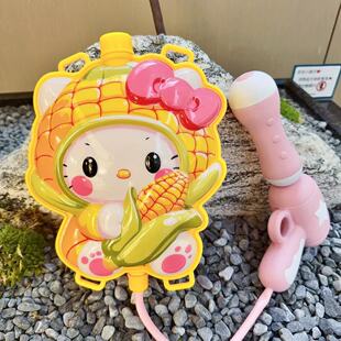 新款背包水枪儿童蔬菜玉米kt猫咪卡通夏天戏水沙滩男女孩子打水仗