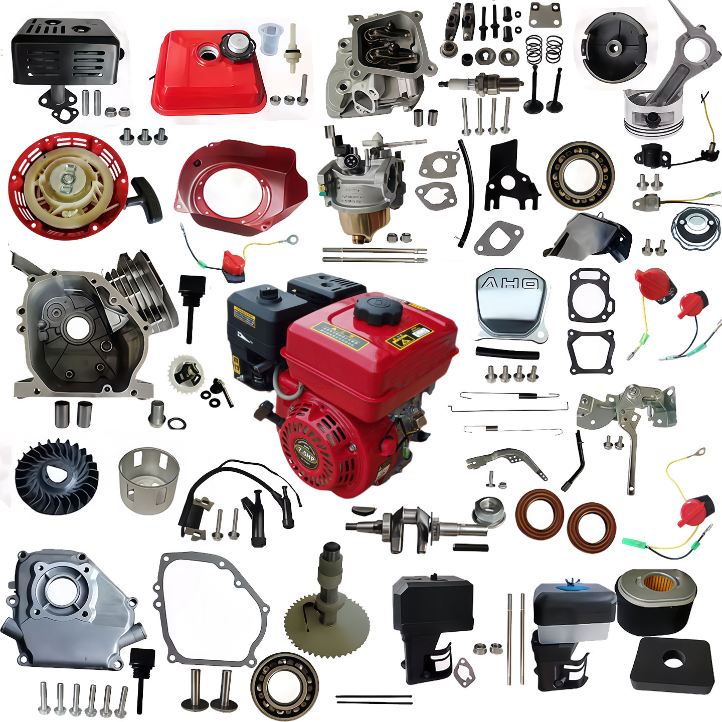 汽油机配件火花塞拉盘消声器