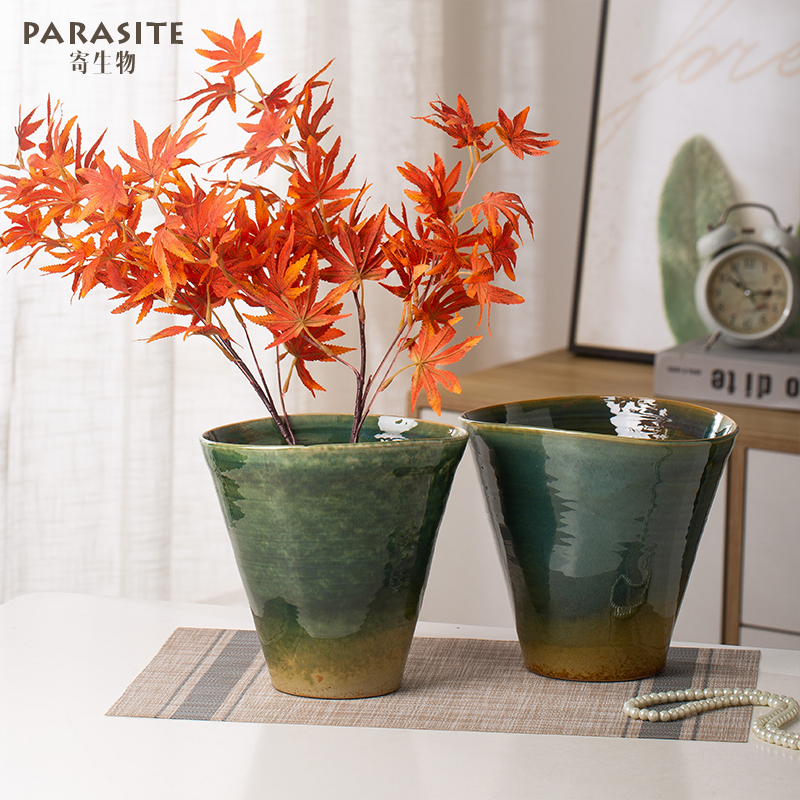 手工托特花盆异形陶瓷花瓶插花