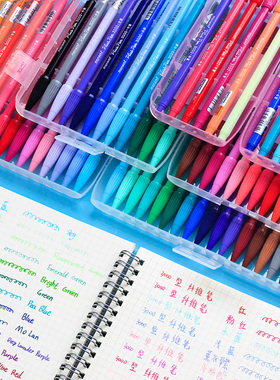 韩国monami慕娜美3000彩色中性笔0.3mm水性24色纤维笔细头水彩笔