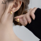 水滴金属磨砂耳钉小众设计耳环2025新款 气质大气高级感耳饰女 爆款