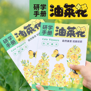 粘贴材料包 春天油菜花研学手册儿童创意手工diy贴纸幼儿园春游季