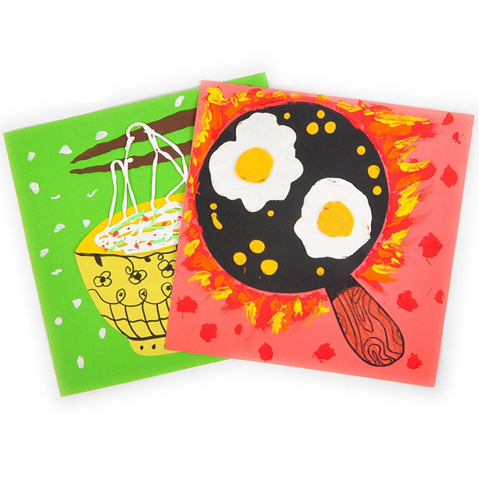 手工荷包煎蛋彩纸粘贴材料包制作儿童创意美术美劳幼儿园手工diy