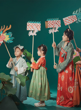 元旦节舞龙游戏创意龙舟手工diy制作材料包幼儿园舞龙表演道具