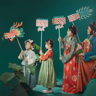 元旦节舞龙游戏创意龙舟手工diy制作材料包幼儿园舞龙表演道具