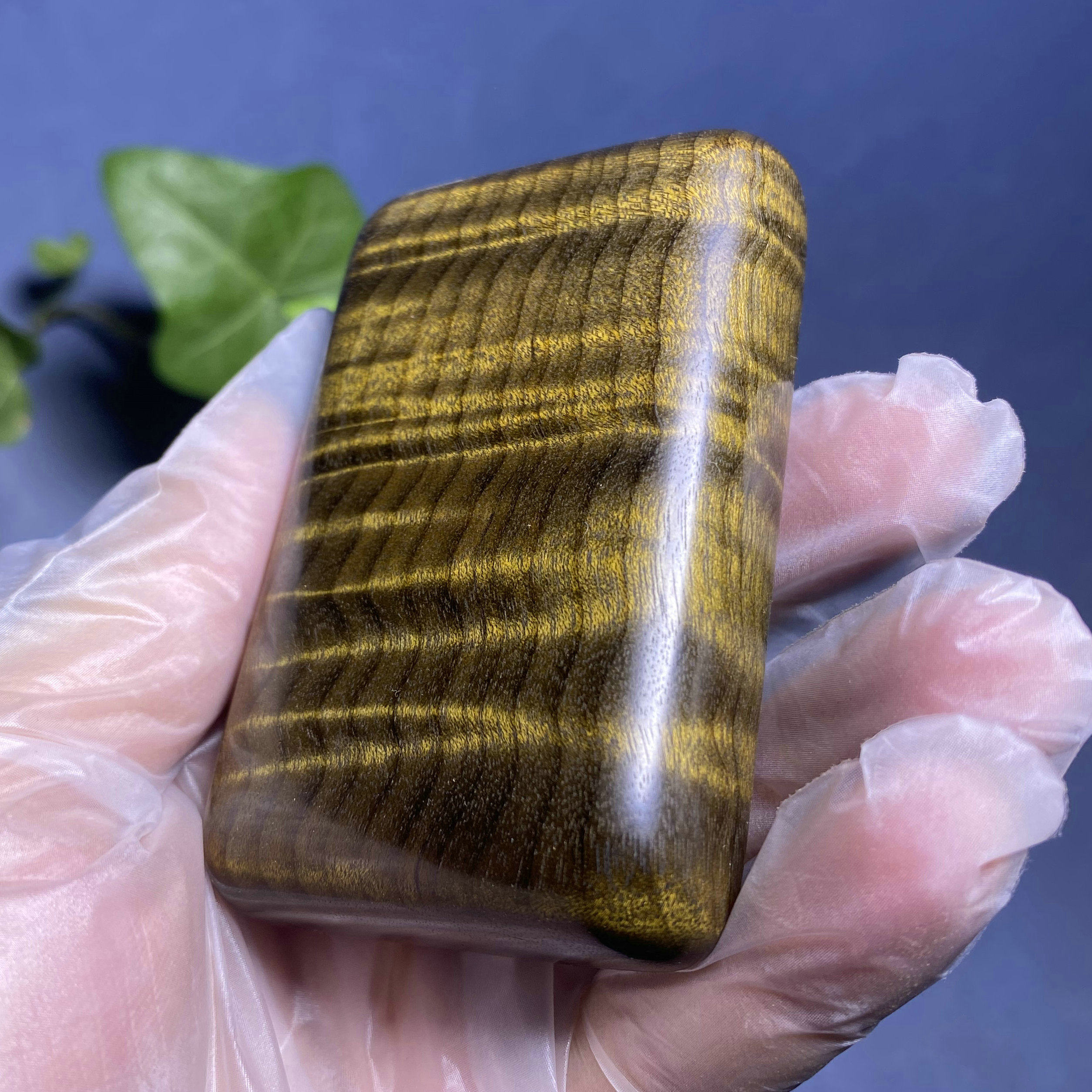 阴沉小叶金丝桢楠乌木雕水波龙胆闪电纹吊坠平安无事牌国风手把件