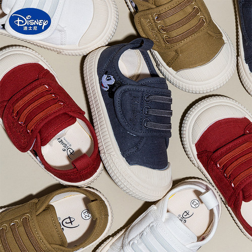 迪士尼儿童轻便软底透气学步鞋春