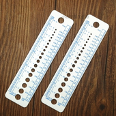 卡尺 便携式 天然石珠子专用 塑料直尺 DIY串珠绕线工具