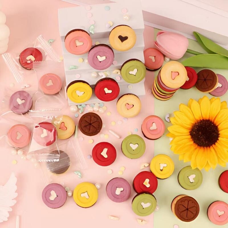 网红焙多夫夹心巧客芳饼干多种口味创意美食自由搭配蛋糕装饰摆件