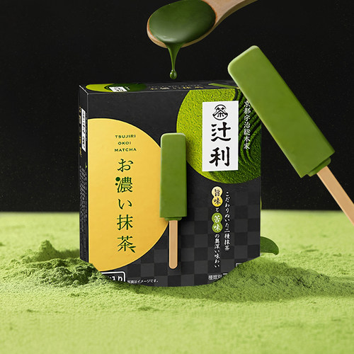 日本meiji明治辻利联名冰淇淋