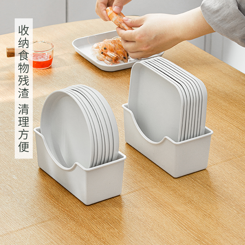 纳川吐骨盘家用水果塑料碟子垃圾