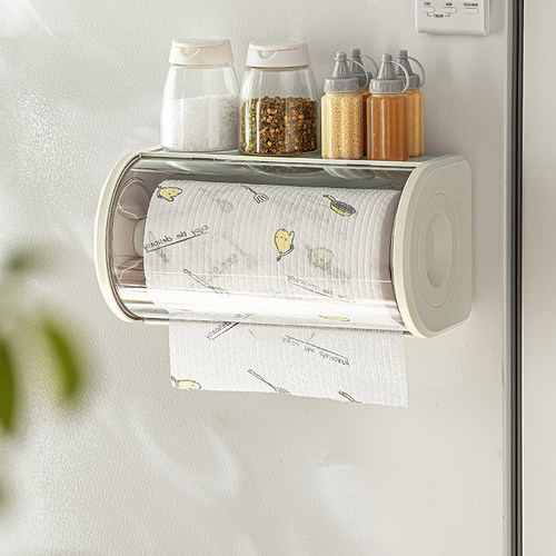 厨房纸巾架卷纸收纳神器壁挂