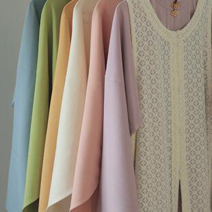 秋冬日常通勤外套窄袖 立领弓袋袖 对襟明制汉服蕾丝比甲 两三松