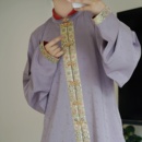 两三松立领对襟明制妆花织金弓袋袖 新 马面裙套装 弓袋袖 多宝兔