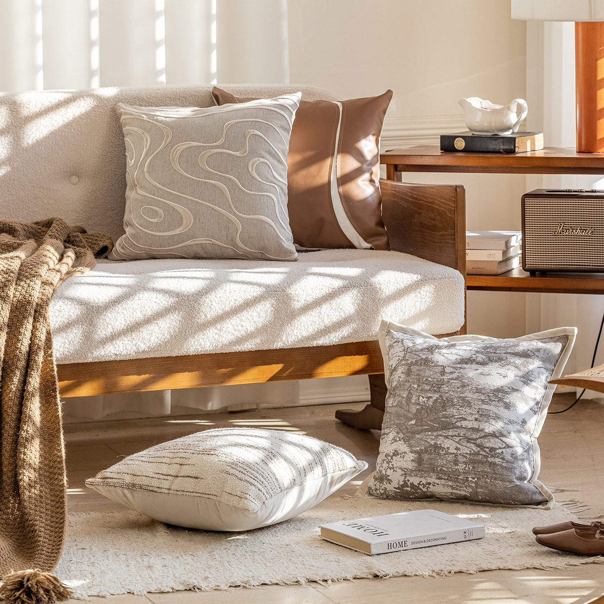 新中式客厅沙发抱枕套现代简约设计师样板房靠枕床头靠垫床上靠背,居家布艺,靠垫/抱枕,淘宝优惠券,粉丝福利购,淘宝优惠卷