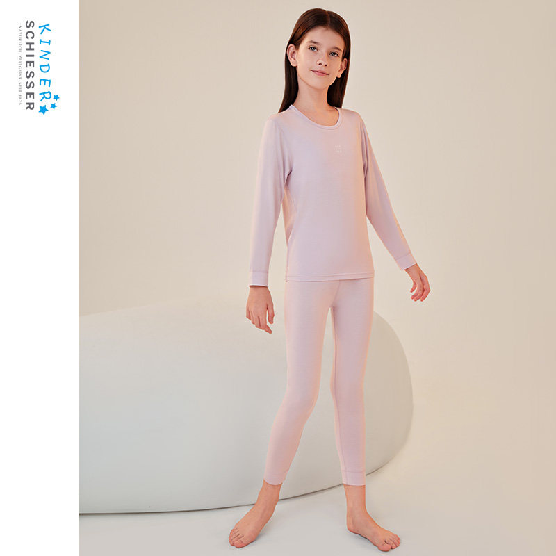舒雅女童莫代尔保暖内衣套装