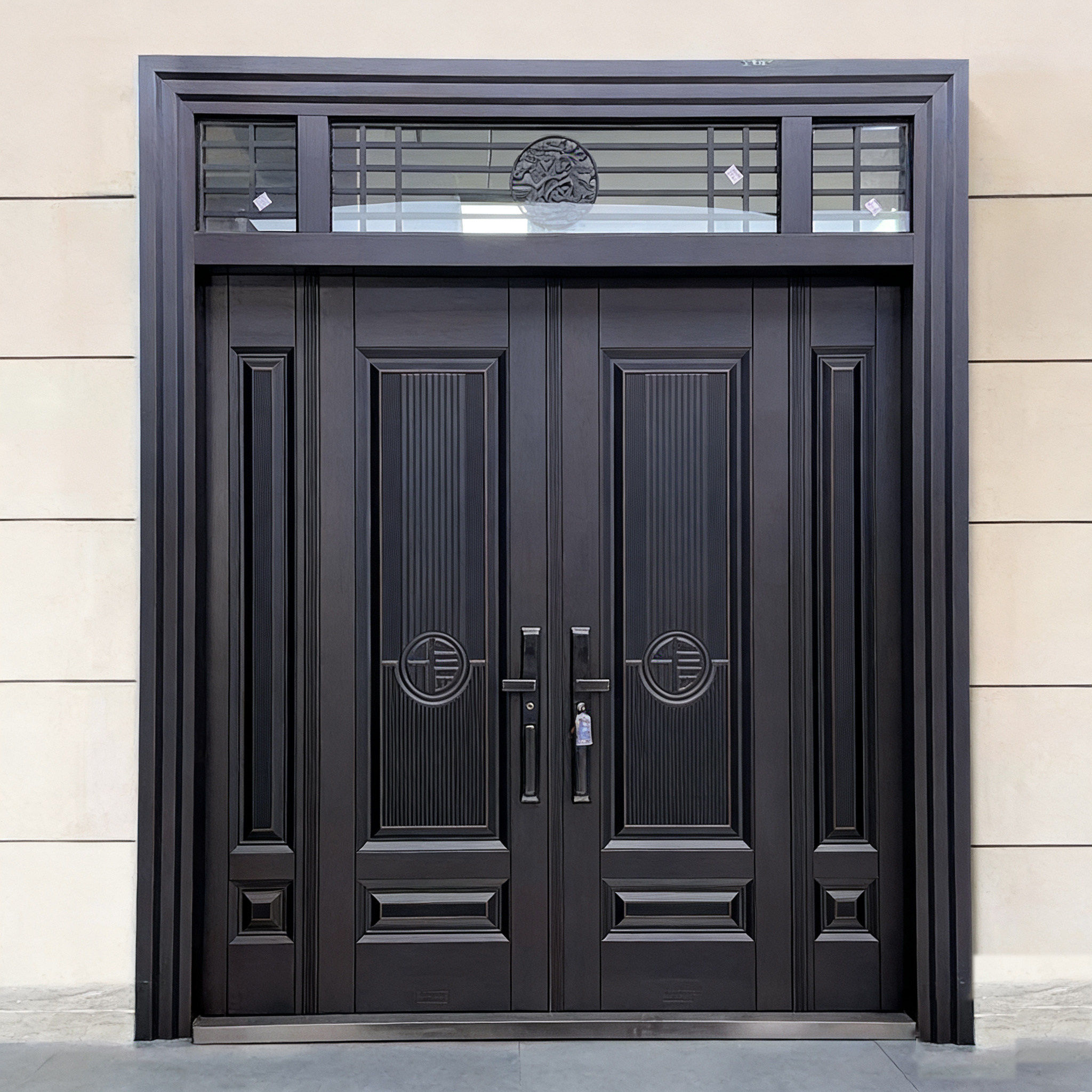 380不锈钢门烤漆别墅大门双开门农村自建房入户门客厅防盗进户门