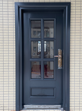 锌合金别墅玻璃阳台后门进户门乡村家用单门农村自建房入户防盗门