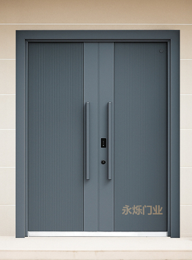 锌合金别墅大门双开门农村自建房进户大门入户防盗门家用铸铝卡门