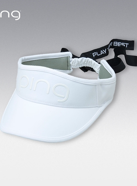 PING【官方正品】高尔夫球帽日系女士高尔夫夹帽无顶帽子调节防晒