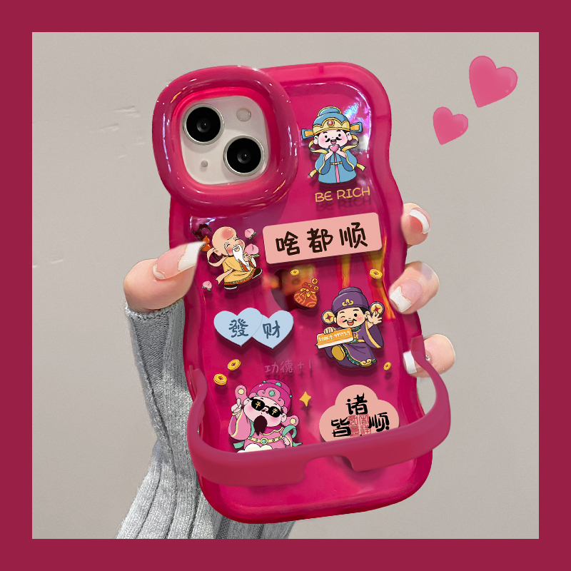 适用vivox100手机壳19pro新年女款x90软硅胶s18诸事皆顺s17/16啥都顺财神隐形双支架s12/s10全包x60/50保护套