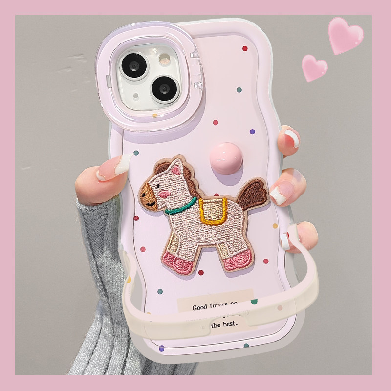 适用于华为Pura80Pro手机壳2026本命年新女款pura70ultra小马彩点p60/50隐形双支架p40/30软硅胶波浪边保护套,3C数码配件,手机保护套/壳,淘宝优惠券,粉丝福利购,淘宝优惠卷