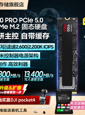 三星9100PRO固态硬盘4TB NVMe M.2电竞笔记本PS5台式机PCIe5.0SSD