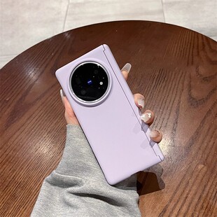 适用vivoxfold5手机壳折叠屏新款vivoxfold3Pro简约磨砂肤感vivoX Fold3中轴全包防摔硬壳时尚轻薄男女保护套