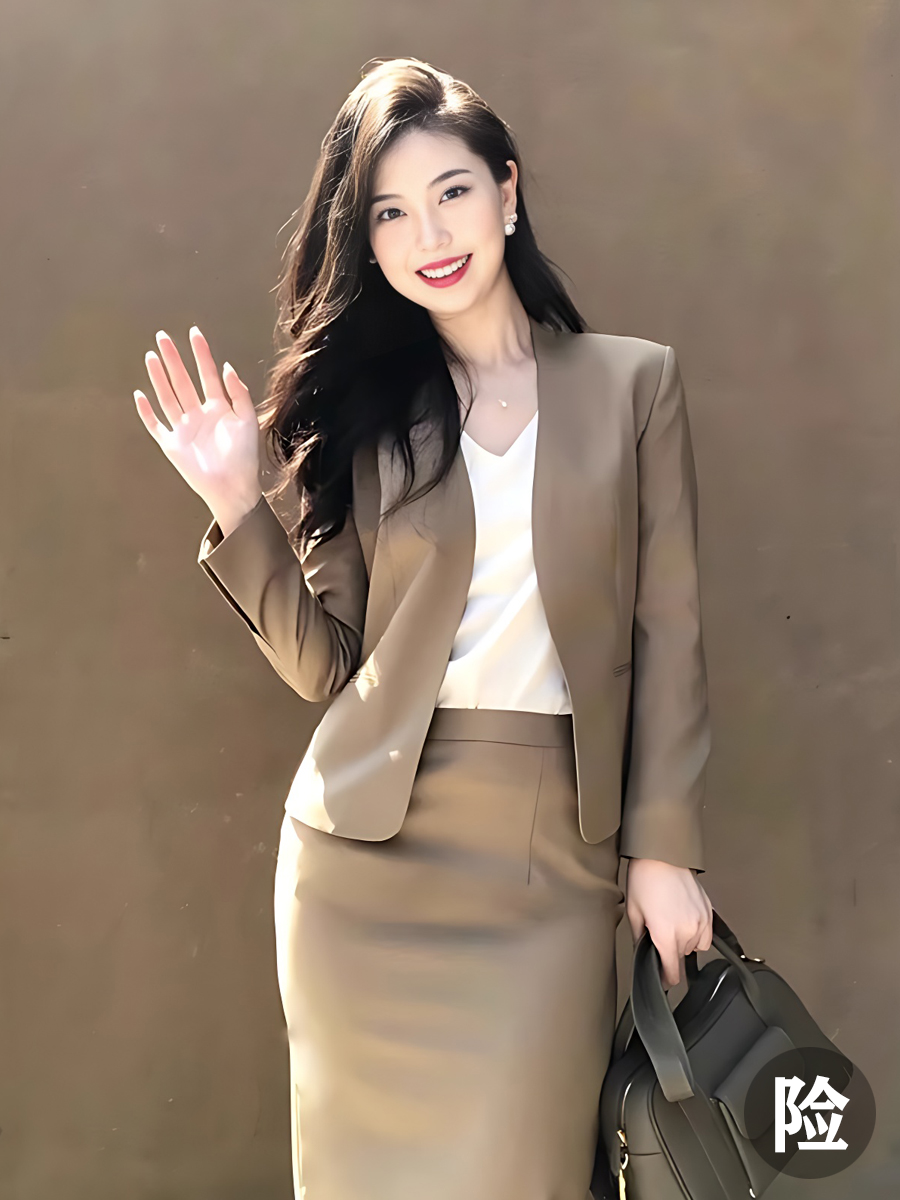 小香风西装裙子两件套高级修身西服气质高腰半身裙套装春夏新款女