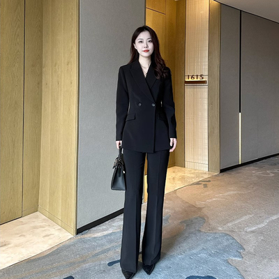 高端气质女神范修身显瘦收腰西装