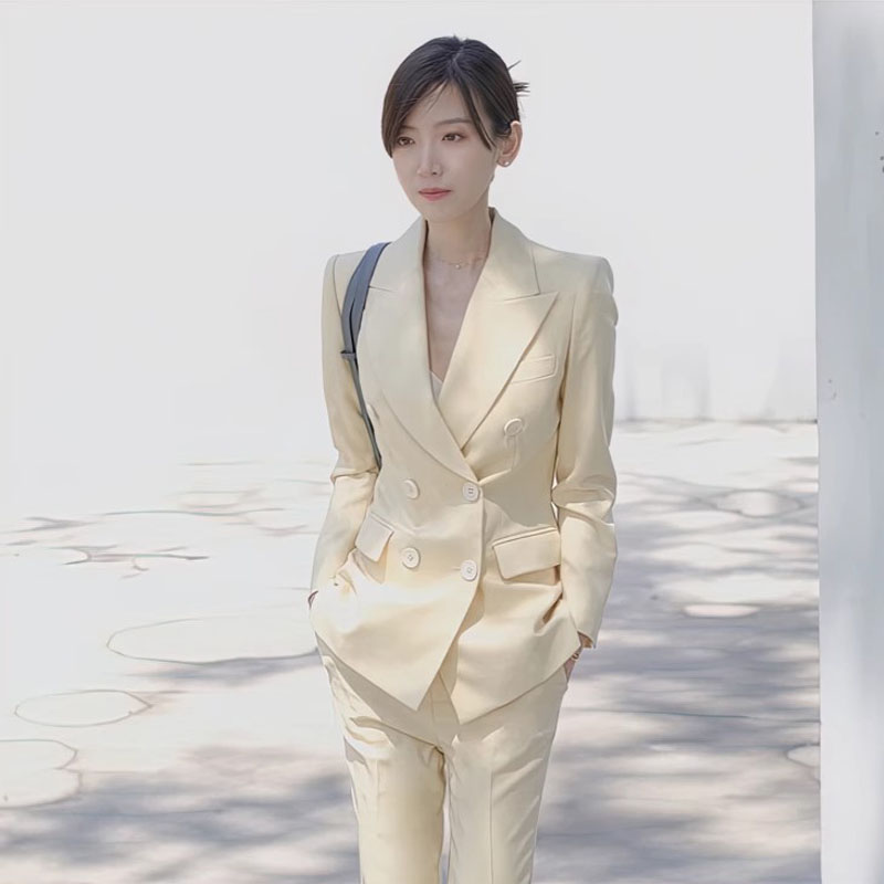 西服套装女春秋季2024新款时尚休闲高档西装外套休闲气质两件套夏