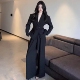 新款 黑色收腰设计感赫本风小西装 超好看炸街独特漂亮小西服阔腿裤