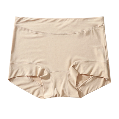 莫代尔高腰收腹包臀防走光平角裤