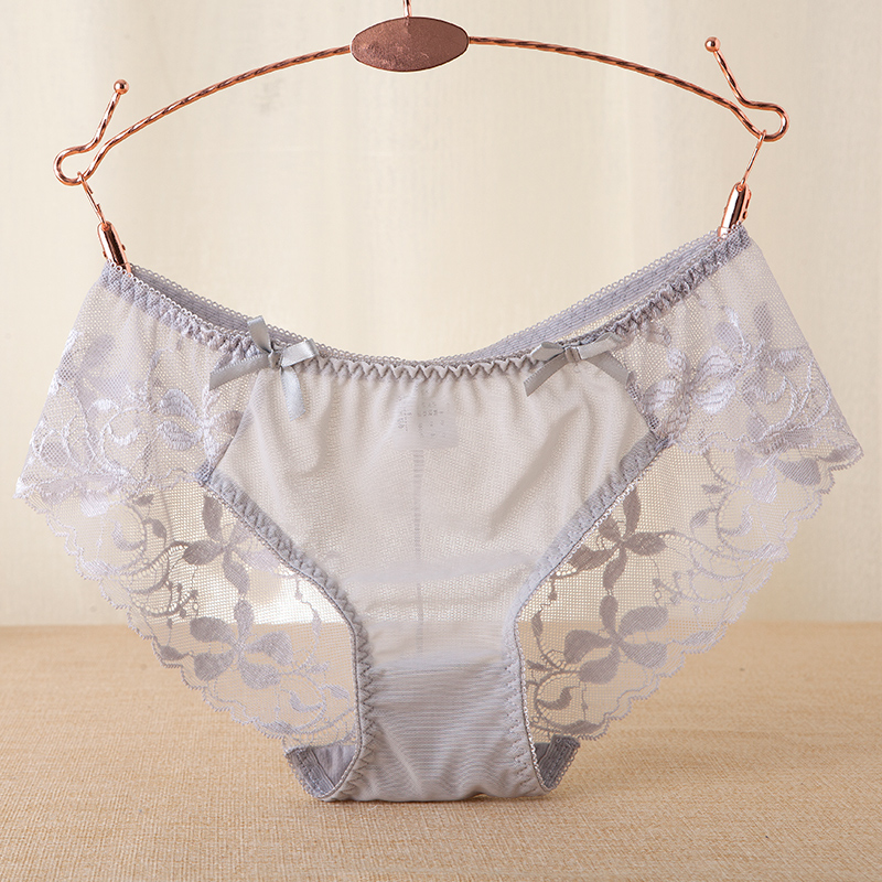 低腰性感蕾丝女士内裤裆无痕绣花