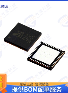 BC6140A02-IQQB-R 射频元件IC RF TXRX+MCU BLUETOOTH 48VQFN