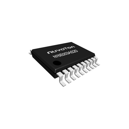 N76E003AS20微处理器LOW PIN COUNT 8051 SERIES; 2.4V