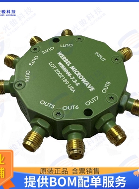 WMRD08-7.2-S 射频元件POWER DIV 8 WAY 0HZ-7.2GHZ SMA
