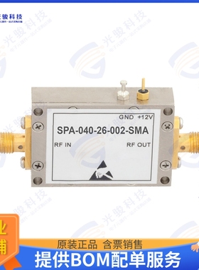 SPA-040-26-002-SMA 射频元件GAIN BLOCK AMP SMA 50MHZ-4GHZ 26
