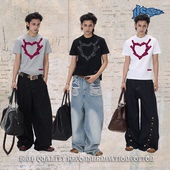 「胶带爱心」245g瞬间凉感排汗索罗娜短款 t恤男女 短袖 修身 版