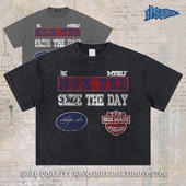 珍惜当下 进口数码 直喷重磅纯棉短宽boxy长袖 notsexx 短袖 t恤