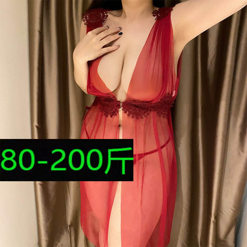 送丁字裤80-180斤加大码性感风情万种蕾丝特别透明女士长裙胖MM,女士内衣/男士内衣/家居服,睡裙,淘宝优惠券,粉丝福利购,淘宝优惠卷